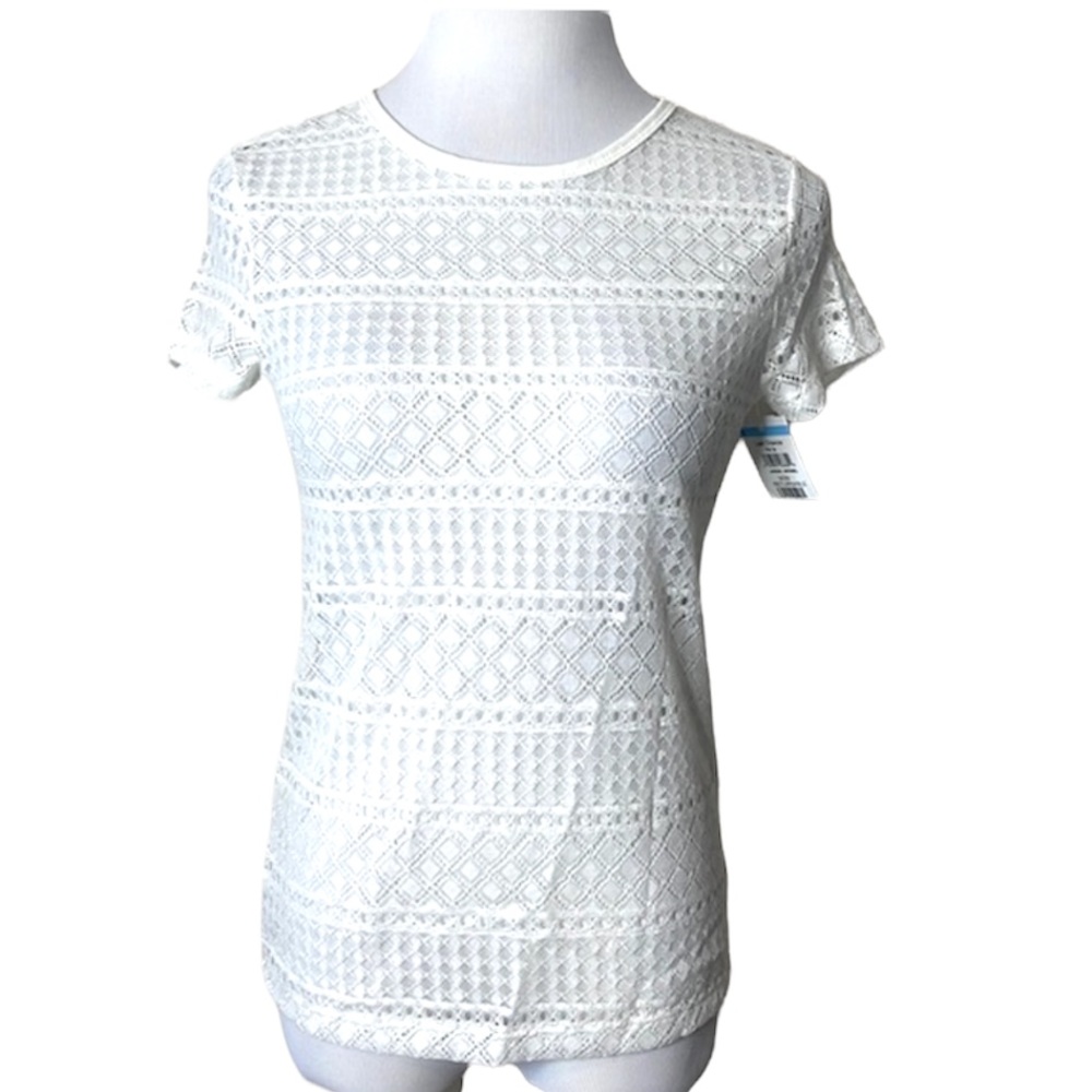 Wanderlux White Lace Top NWT Size Medium